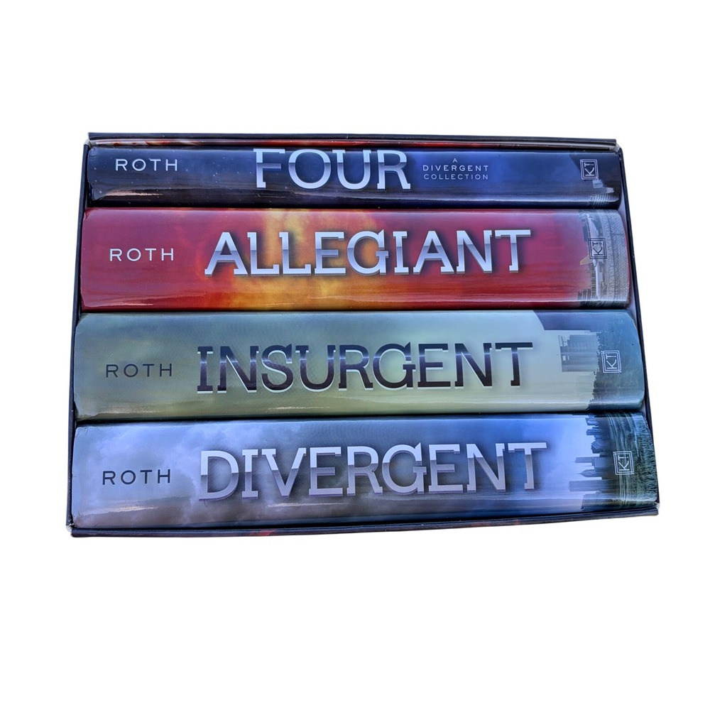 Divergent Series 4 Book Hardcover Box Set Veronica Roth Insurgent Allegiant Four